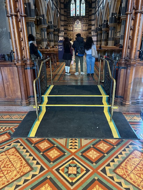 carpet installed at cathedral melbourne